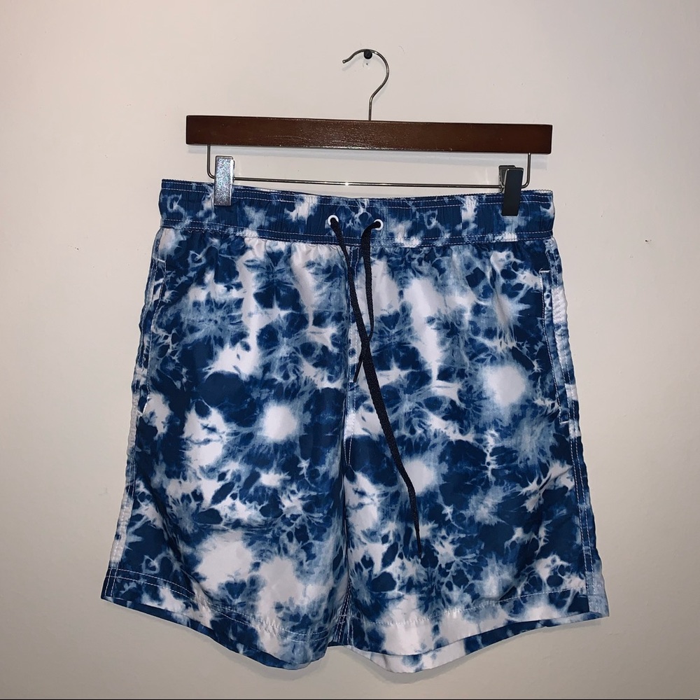 Aeropostale Blue & White Swim Trunks size S - Picture 1 of 8